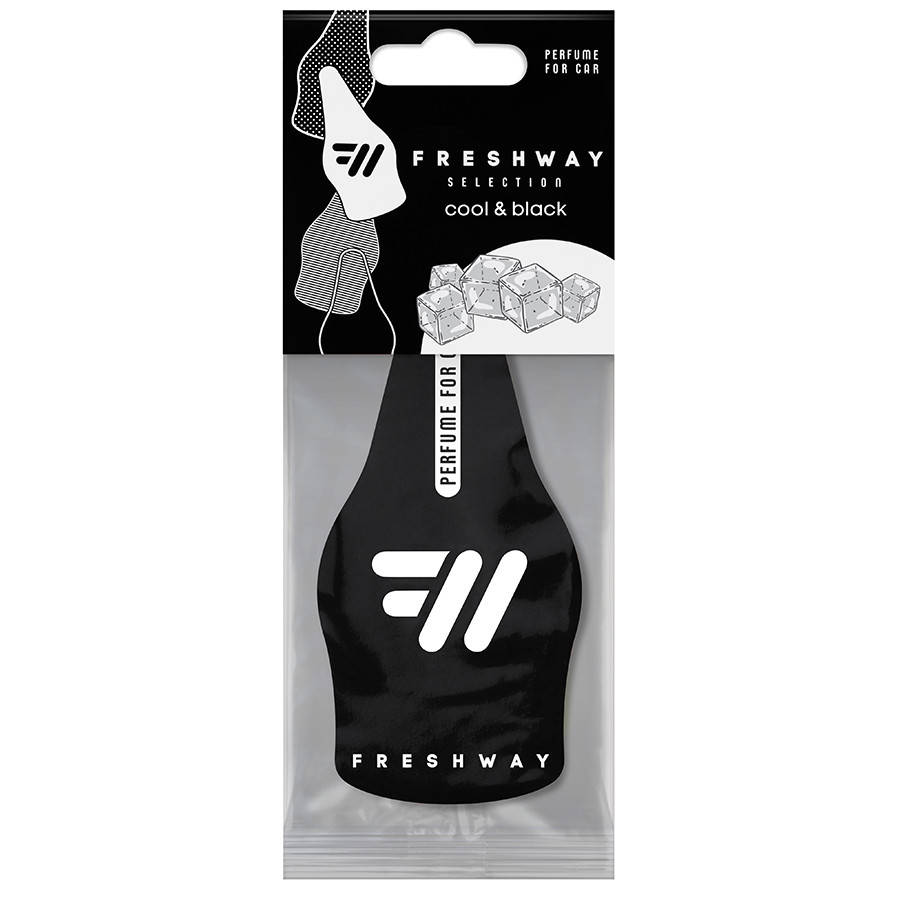 

Ароматизатор сухой листик FreshWay Selection Cool and Black (Черный Лед)