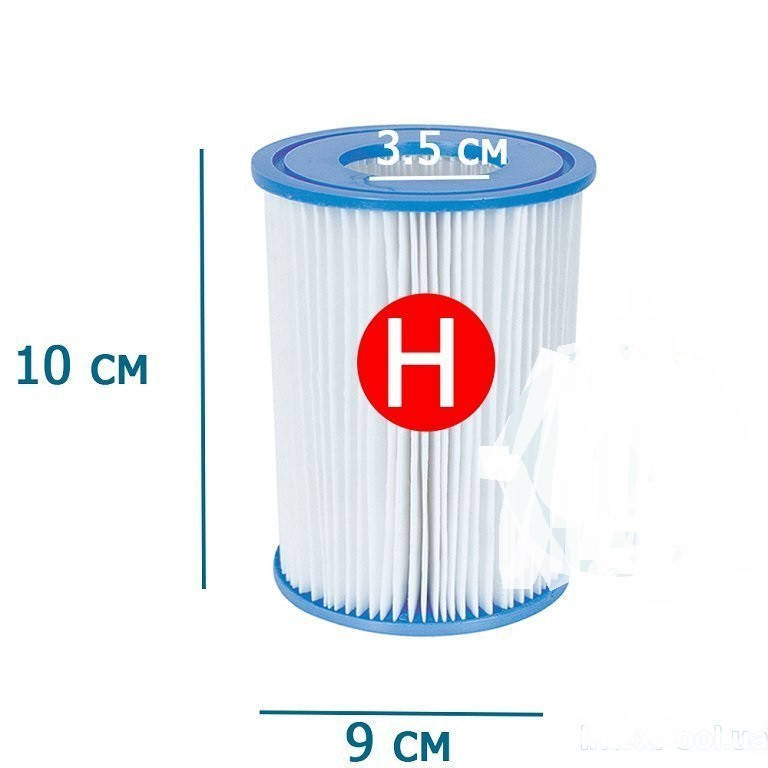

Фільтр для насоса Intex 29007 тип Н, 10х9 см