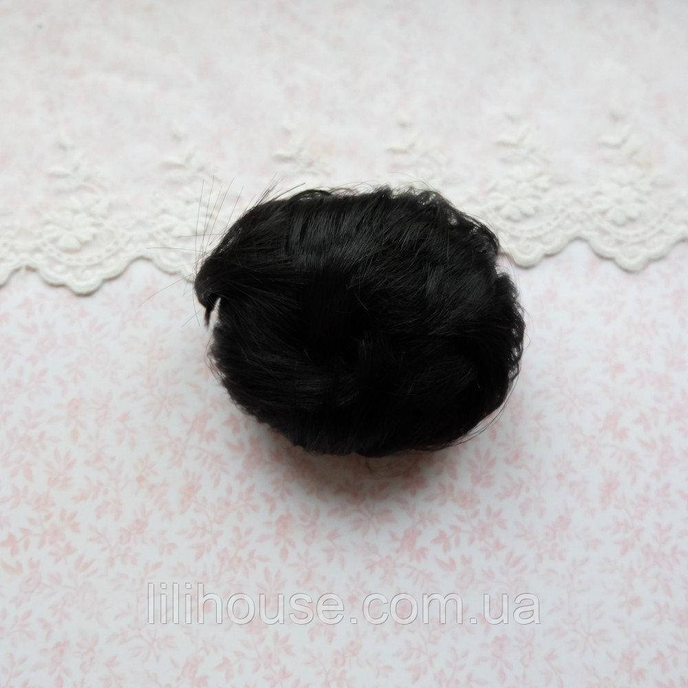 

Волосы для Кукол Трессы Короткие ЧЕРНЫЕ 5 см