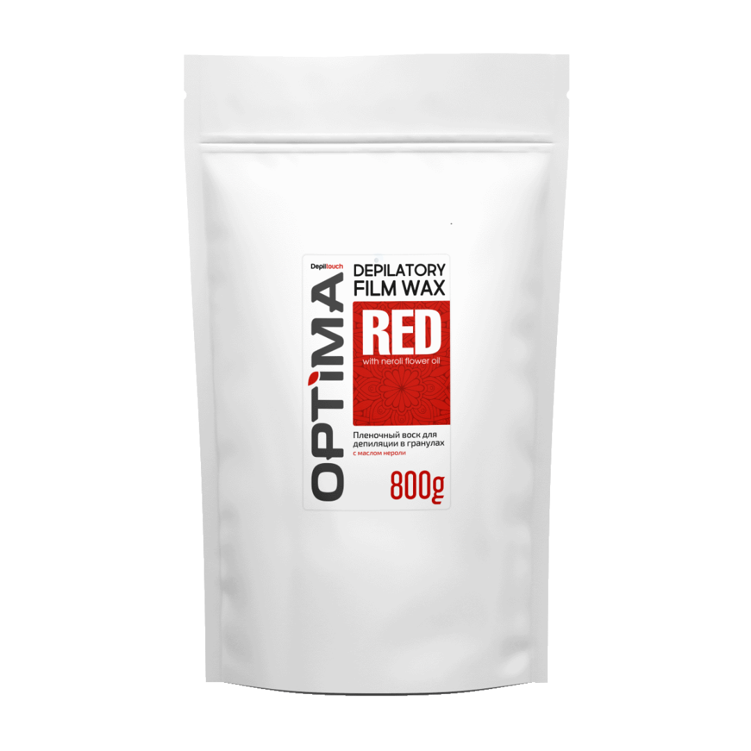 

Плівковий віск для депіляції в гранулах OPTIMA «RED» 800 гр. Depiltouch