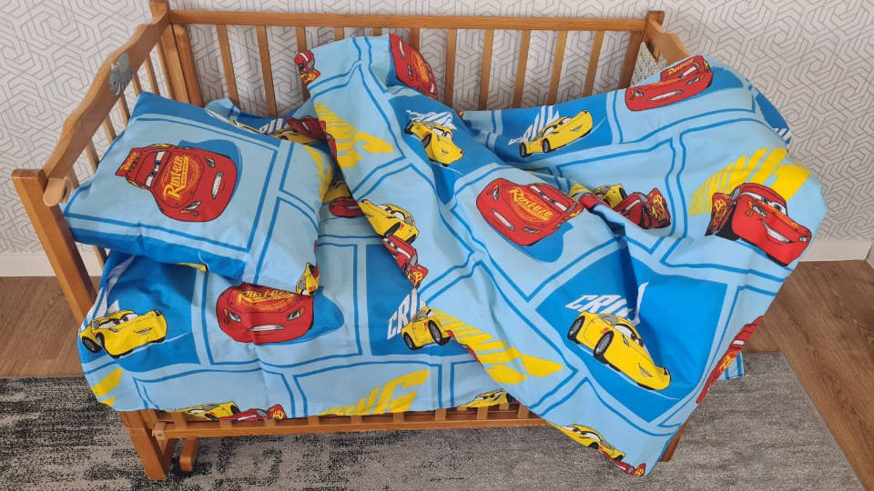 

Детское постельное белье в кроватку "Машинки"