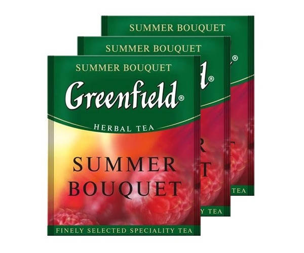 

Чай травяной в пакетиках GREENFIELD Summer Bouquet 100 пак/уп пакетированный Гринфилд