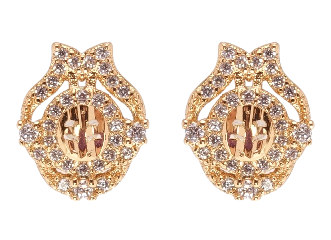 

Серьги Xuping Позолота 18K гвоздики (пусеты) "Инкрустация цирконием"