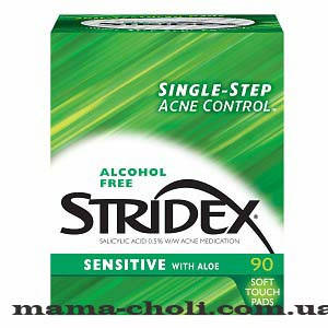 

Очищающие салфетки с салициловой кислотой и алоэ Stridex 90 шт.