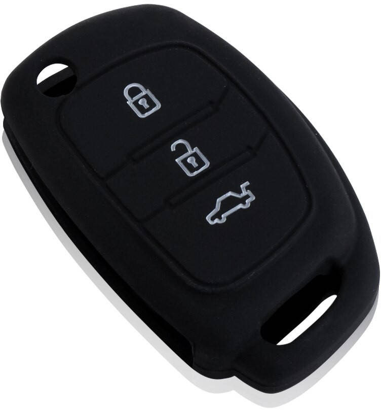 

Чехол для автомобильного ключа Hyundai I20 ix35 ix45 Creta Santa Fe (2013-2018) Black