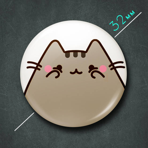 

"Кот Пушин" значок круглый на булавке Ø32 мм