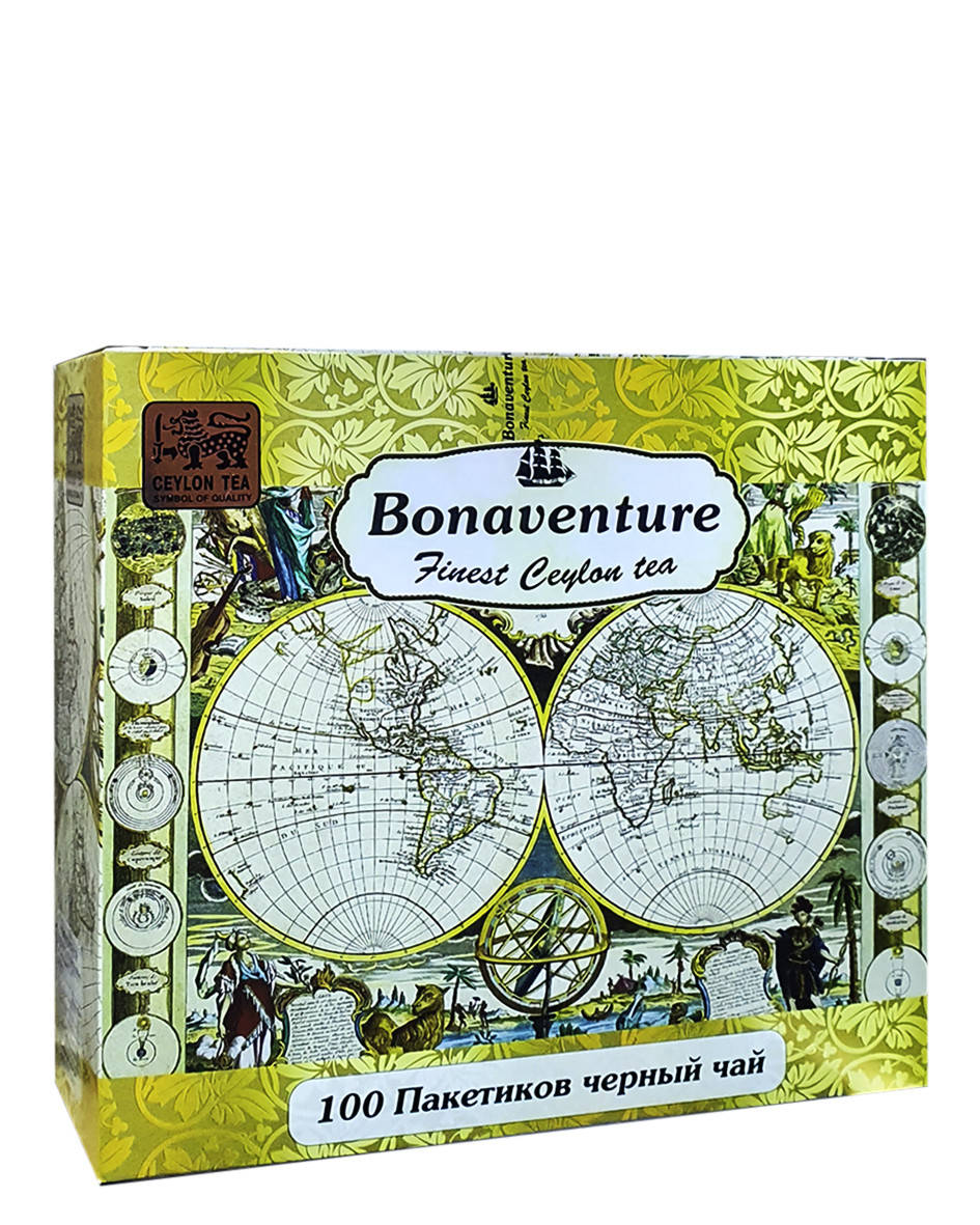 

Чай черный в пакетиках Bonaventure Finest Ceylon tea 100 шт х 2 г (1759)