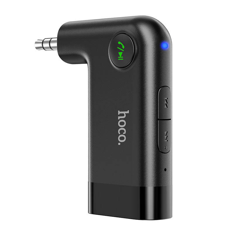 

Адаптер Bluetooth to AUX 3.5 Jack HOCO E53 Dawn Sound, беспроводной, Черный