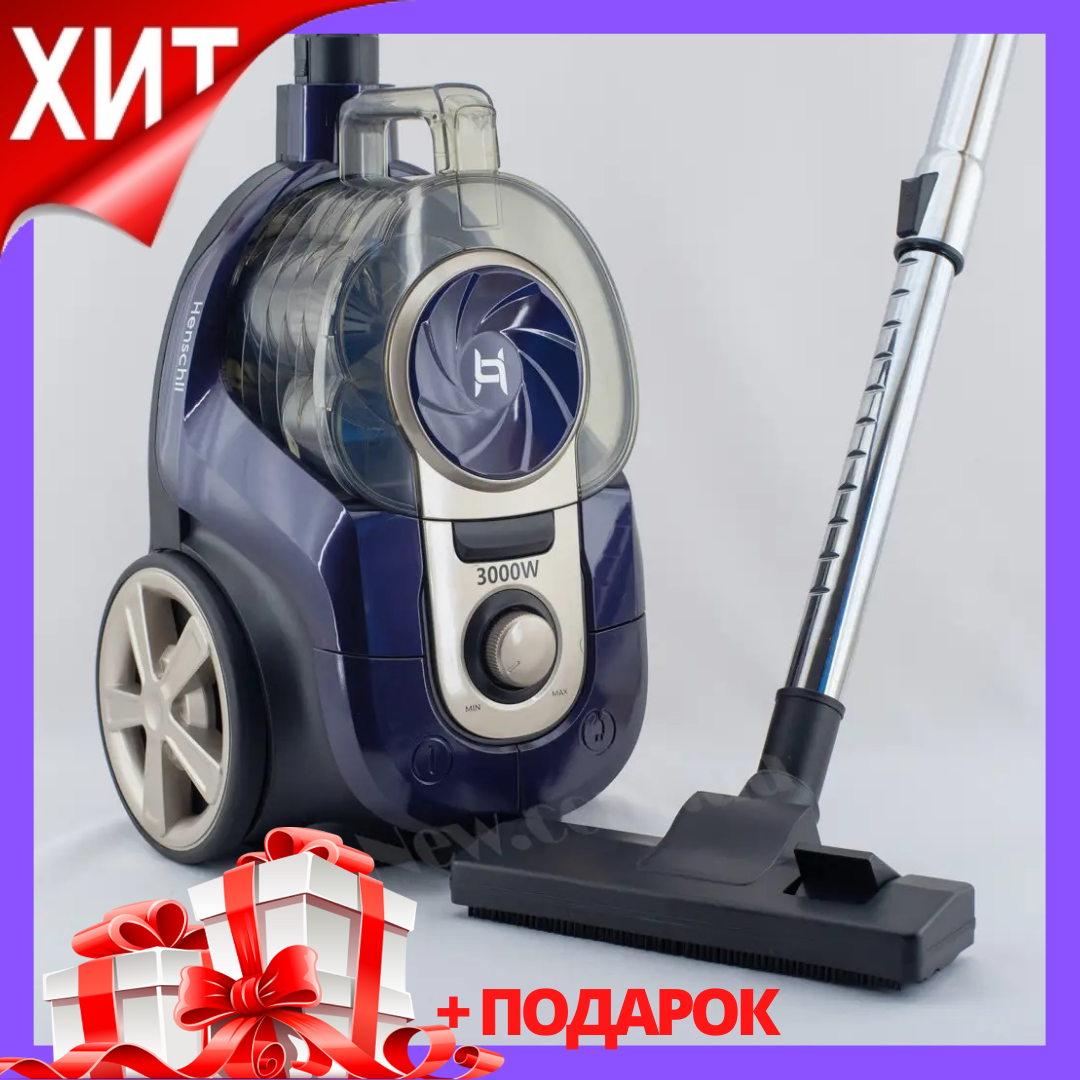 

Контейнерный пылесос HENSCHLL XN 19-88 3000w Мощный колбовый пылесос без мешка для пыли 3000 Вт Фиолетовый