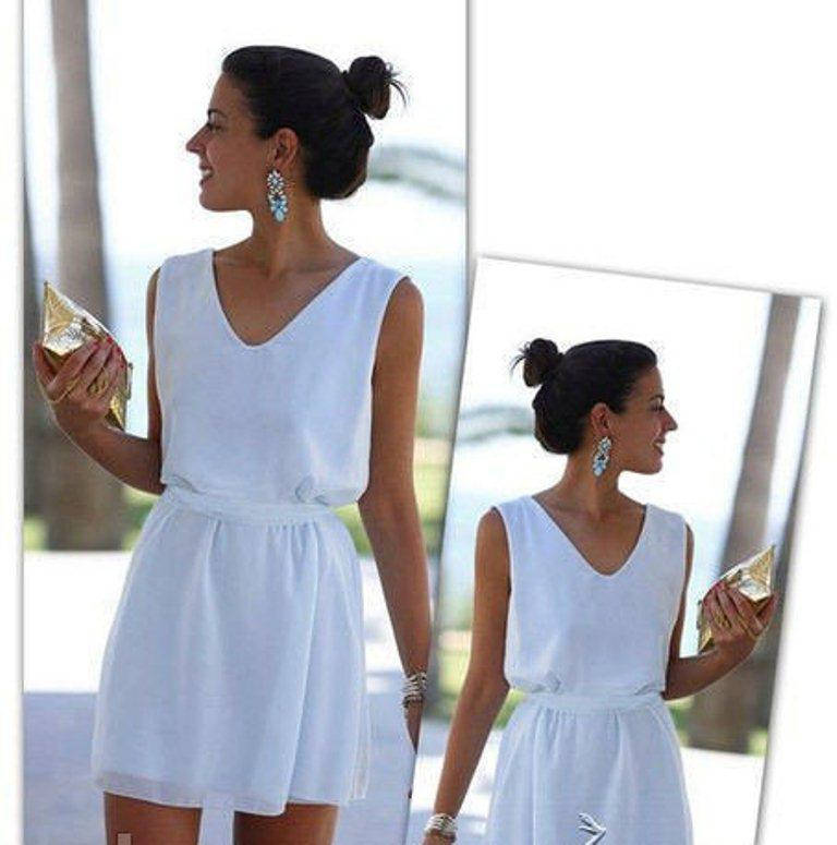 

Шифоновый сарафан с поясом молоко, 46