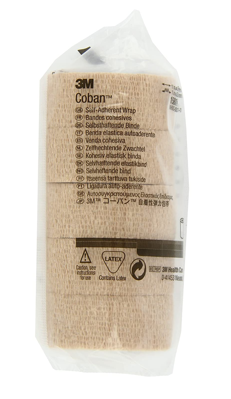 

Coban 2,5см x 4,5м - Аутоадгезийний эластичный бинт (Бежевый) (5 шт)