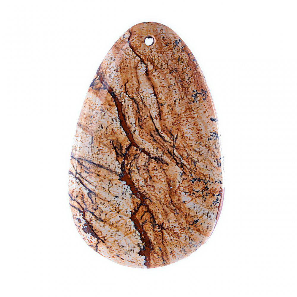 

Кулон Яшма каплевидной формы,55мм