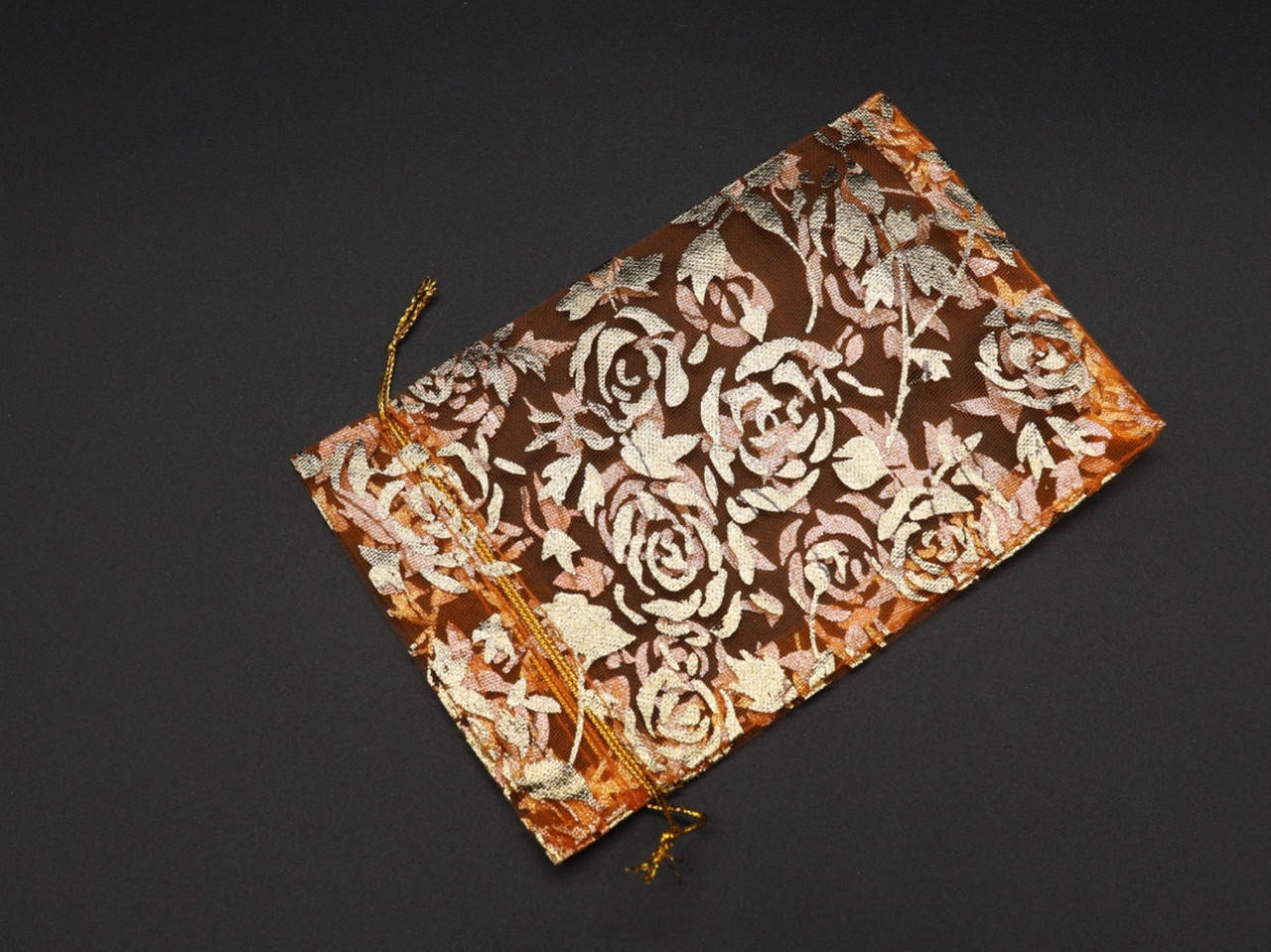 

Подарочные мешочки из органзы. Цвет орандж. 10х14см, Оранжевый