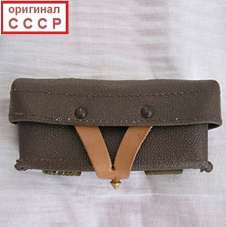 

Подсумок оригинальный КИРЗОВЫЙ для СКС (оригинал СССР)
