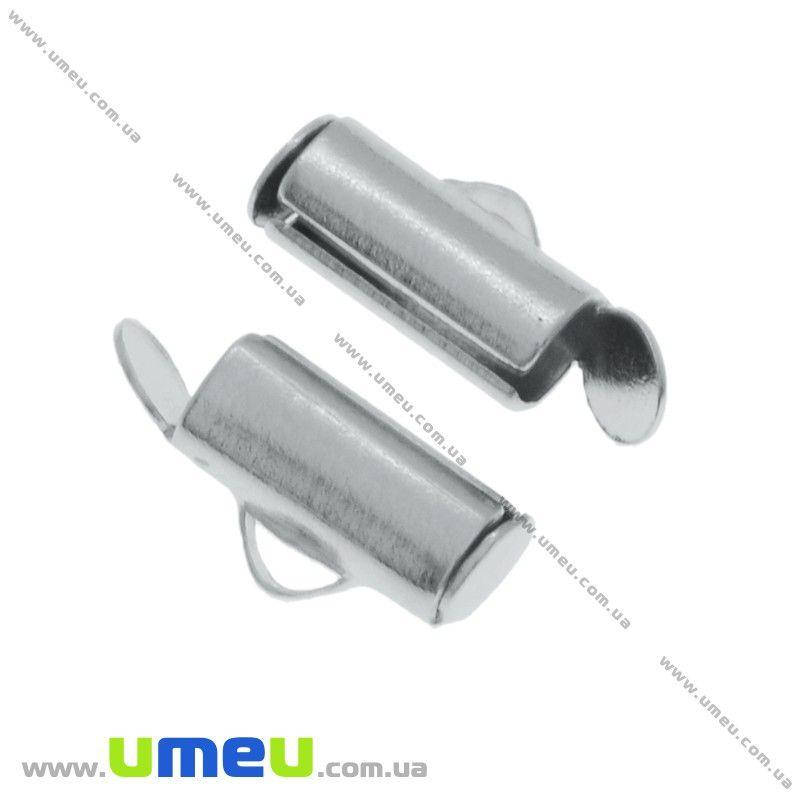 

Зажим круглый, 10х5,5х4 мм, Темное серебро, 1 шт (ZAG-020896)