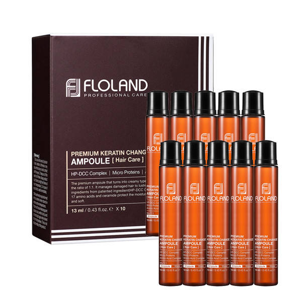 

Ампула для восстановления поврежденных волос Floland Premium Keratin Change Ampoule Коробка 10х13 мл