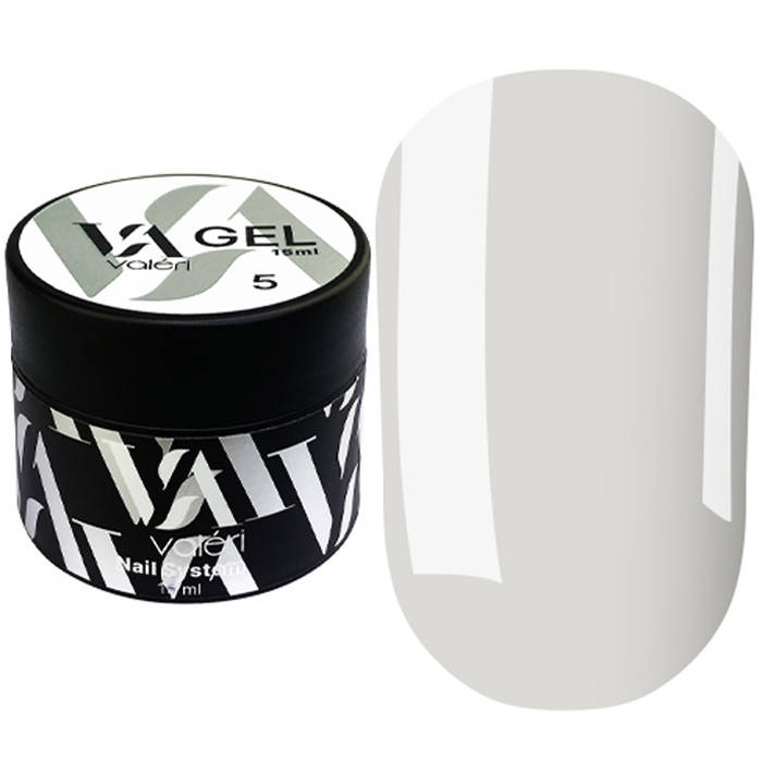 

Гель для наращивания Valeri Builder Gel Clear №5, 15 мл, Белый