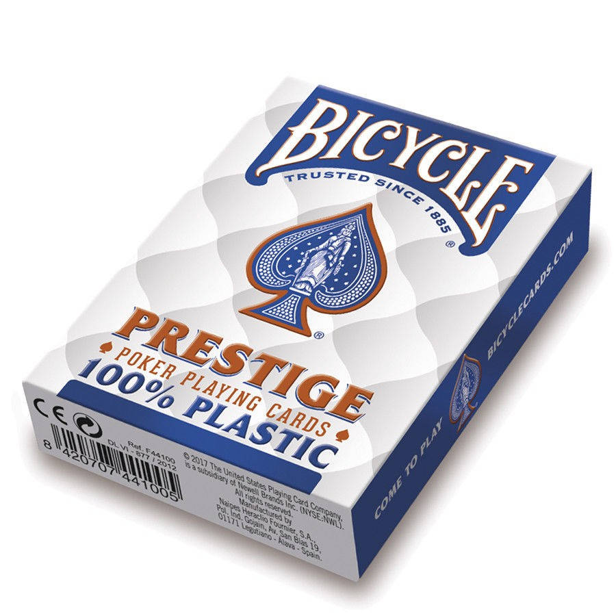 

Пластиковые игральные карты | Bicycle Prestige Poker 100% Plastic Синие