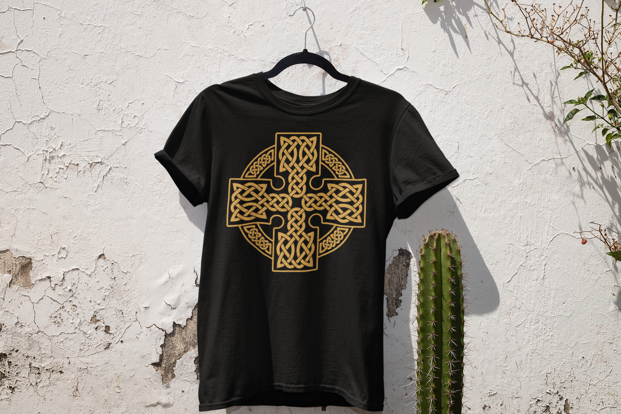 

" Кельтський хрест " футболка з оригінальним принтом " Celtic cross " S