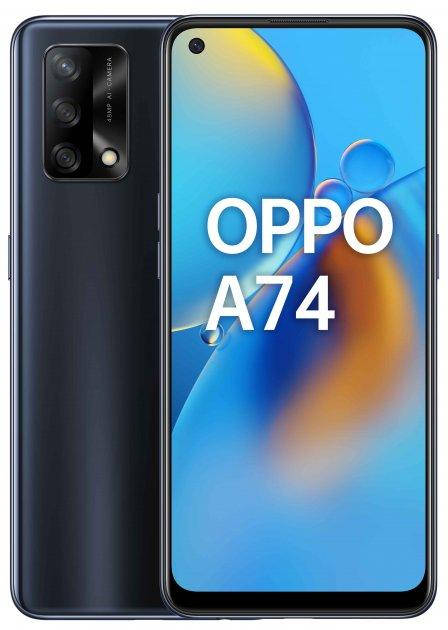 

Смартфон Oppo A74 6/128GB Prism Black [63344], Черный