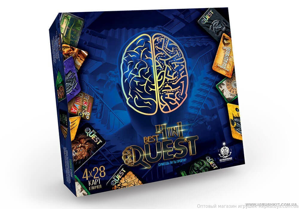 

Карточная квест-игра "Best Quest" 4 в 1 BQ-02-01U УКР. "ДАНКО ТОЙС"