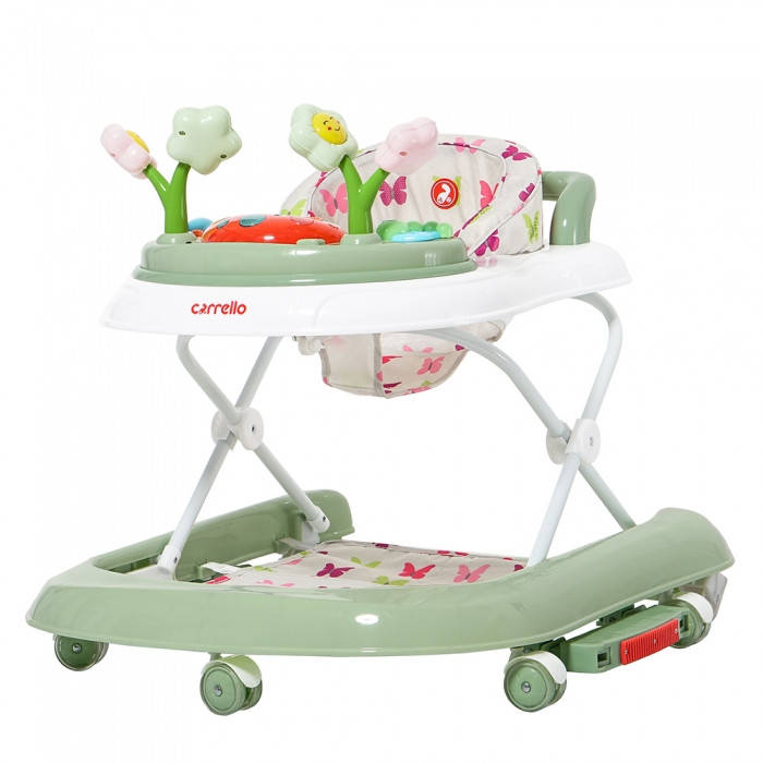 

*Ходунки 3 в 1 (толкатель, ходунки, качалка) Carrello Fiore Green арт. 9606, Зелёный