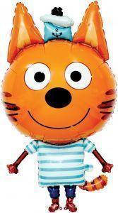 

Фольгированный воздушный шар из коллекции Три кота, Коржик 34'' 86 см, Разные цвета