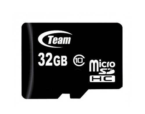 

MicroSDHC 32GB Class 10 Team + SD-adapter (TUSDH32GCL1003)
