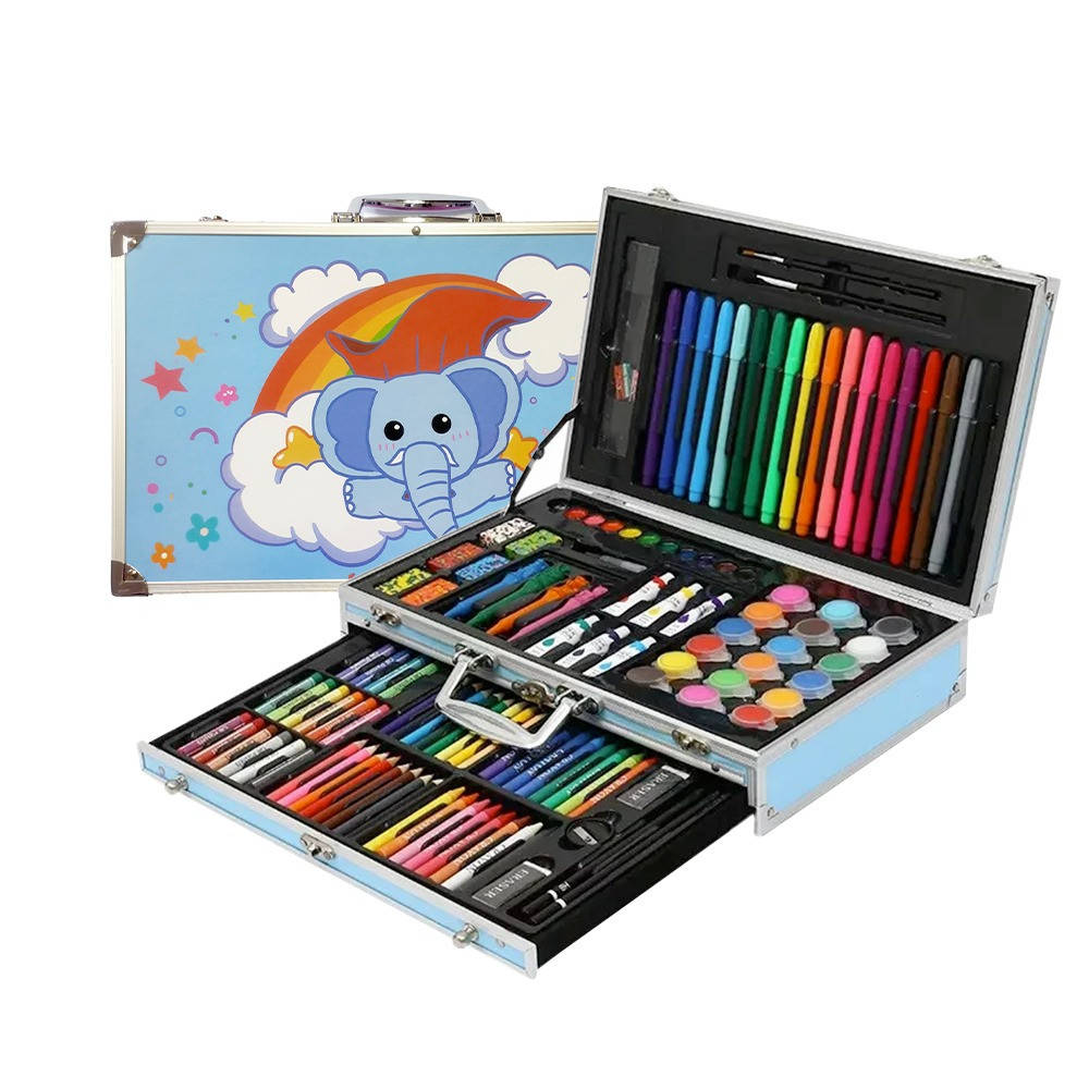 

Детский набор для рисования 123 предмета Kids Art Set / Детский набор для творчества / Чемодан для рисования