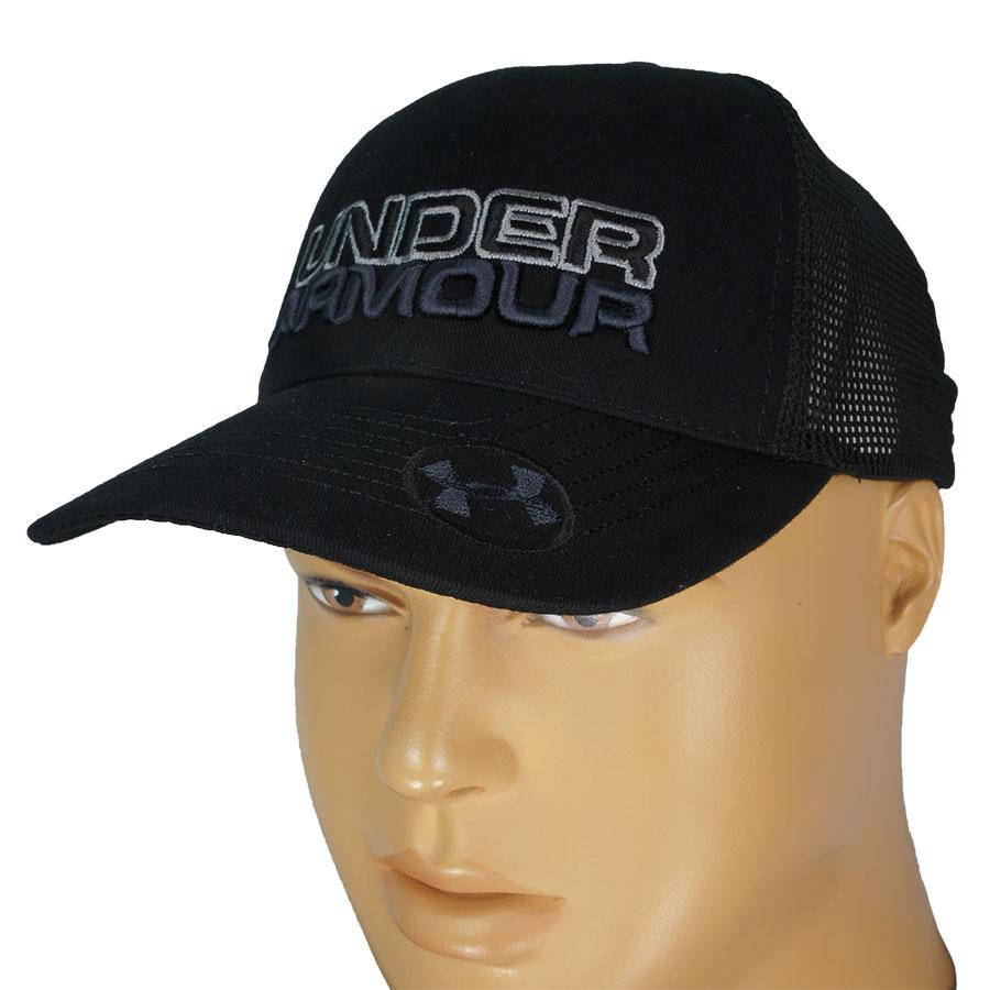 

Черная мужская бейсболка UNDER ARMOUR 0250 black, Черный