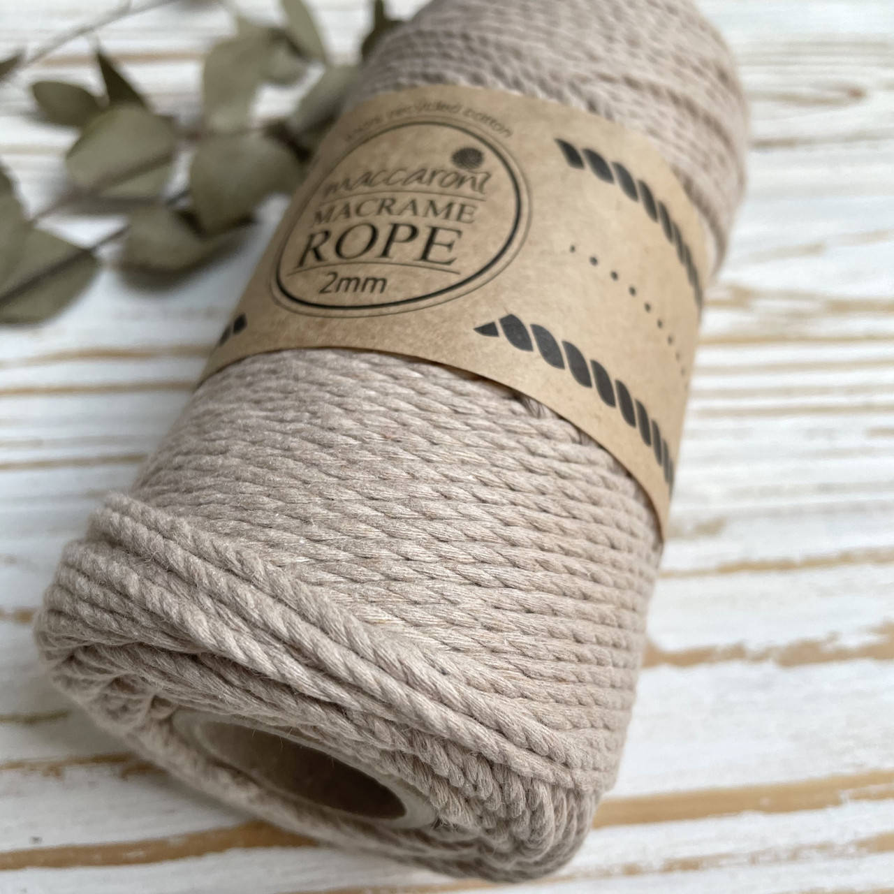 

Эко шнур Macrame Rope 2 mm, цвет Карамель