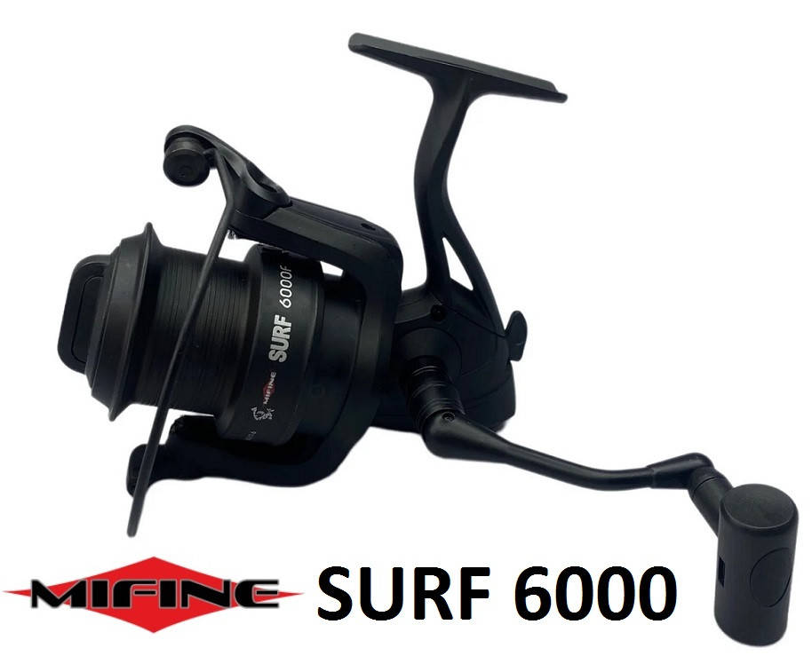 

Катушка Mifine Surf 6000F (7+1bb) с прямой шпулей (карповая, серфовая), Черный