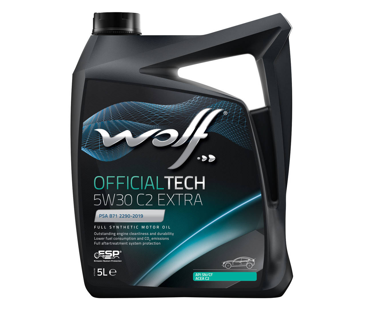 

Моторное масло Wolf OFFICIALTECH 5W30 C2 EXTRA 5л (8339776)