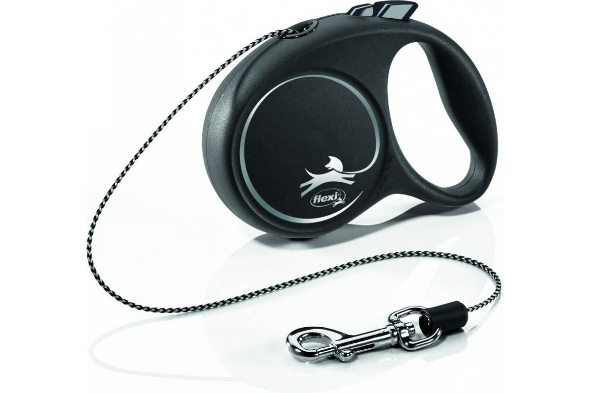 

Flexi "BLACK DESIGN" XS поводок рулетка ( 3м, до 8кг, трос ) черный