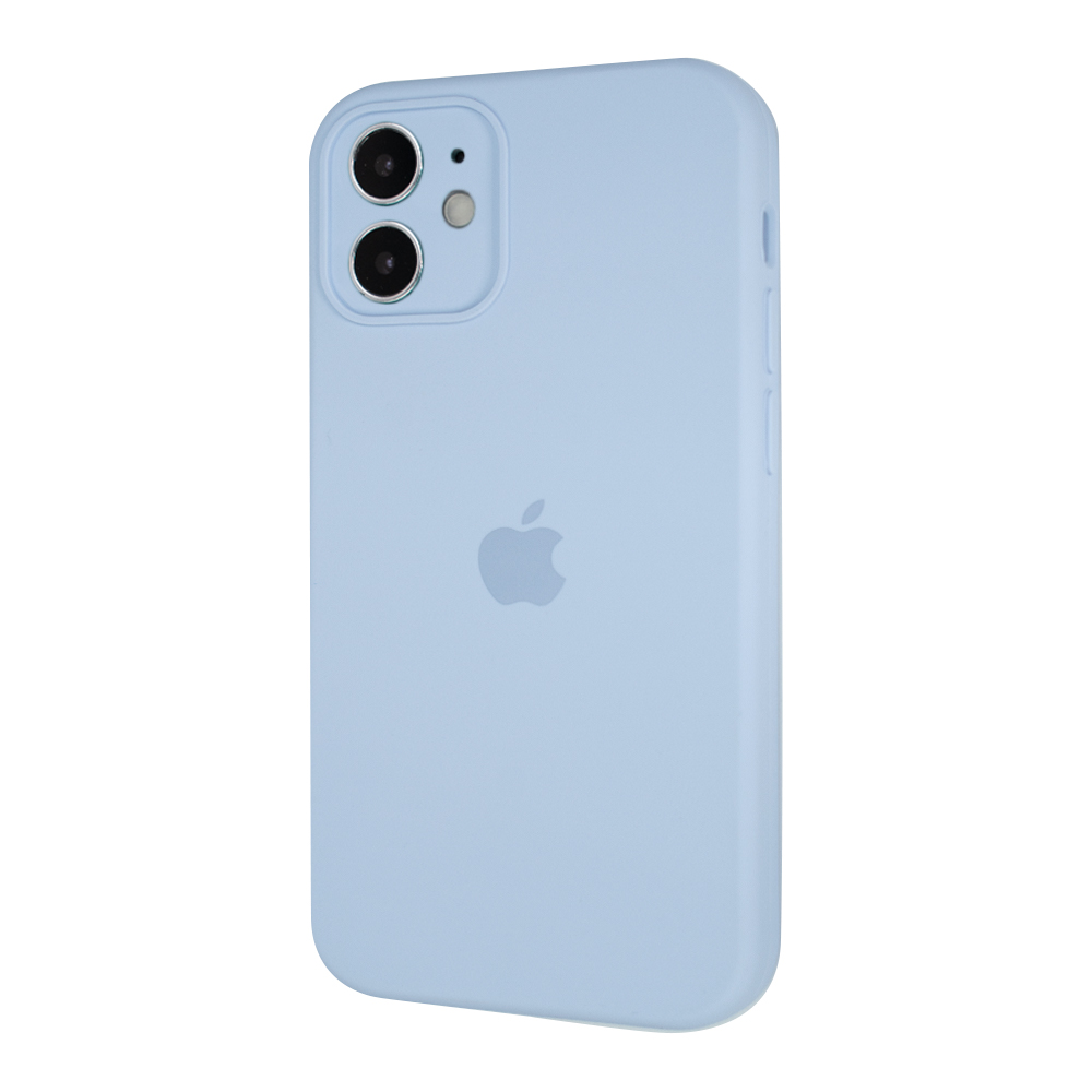 

Силиконовый чехол Full Silicone Case для iPhone 11 6.1" c закрытым низом и защитой камеры квадратные бортики, Голубой