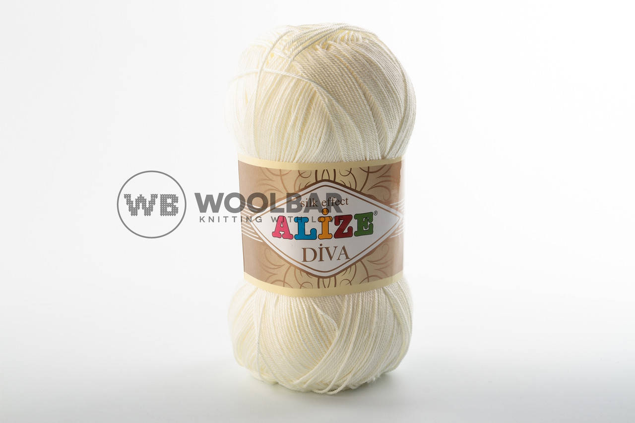 

Пряжа Alize Diva 62 молочный