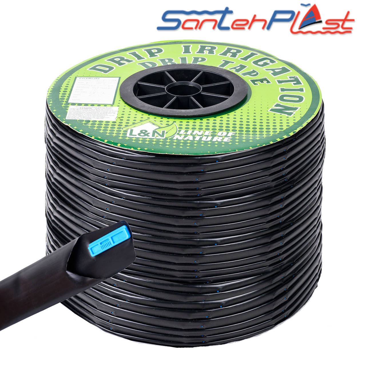 

Капельная лента "L&N" с плоским эмиттером через 15 см. 1000 м/бухта