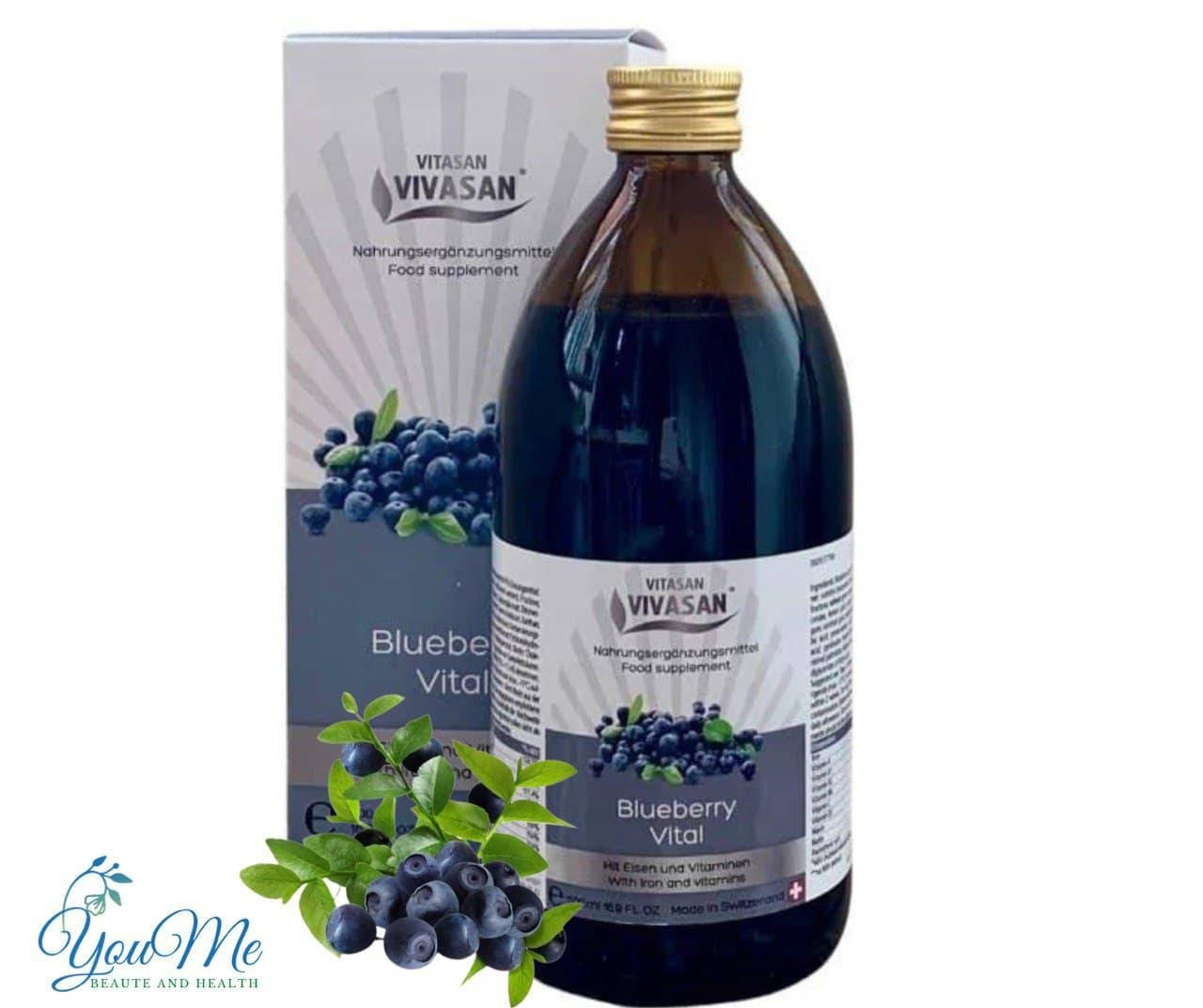 

Напиток Черника Витал с железом Blueberry Vital Вивасан Швейцария 500 мл
