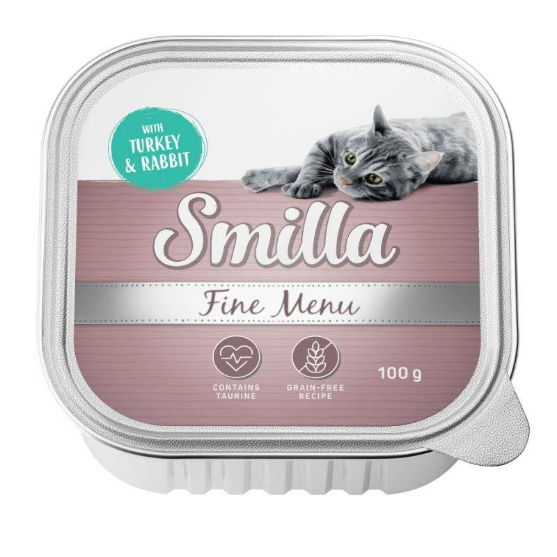 

Влажный корм для котов Smilla Fine Menu Индейка и Кролик (100г)
