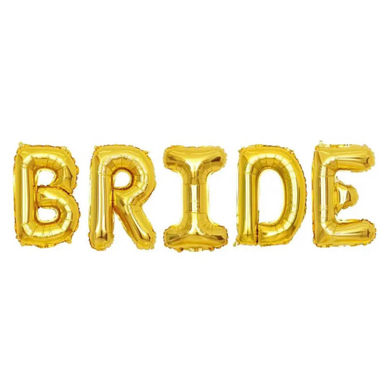 

Фольгированный шар надпись Bride золото 34" Китай в упаковке