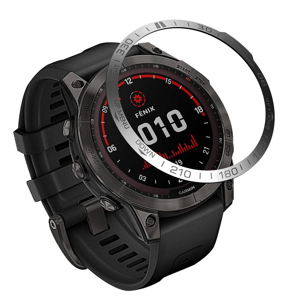 

Металлическая рамка (безель) для смарт-часов Garmin Fenix 7 Серебро