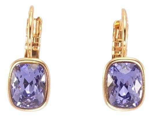 

Серьги Xuping Позолота 18K с кр-ми Swarovski французский замок "Кристалл Tanzanite на дужке" 10х8 мм