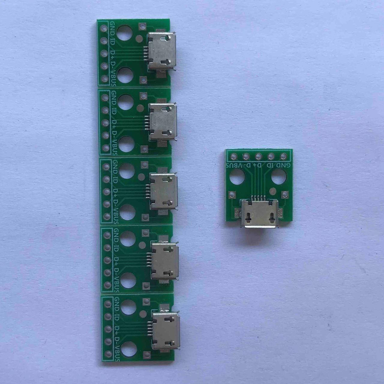 

Модуль microUSB PCB гнездо на плате