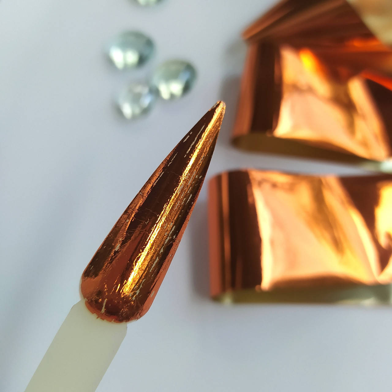 

Фольга переводная для дизайна №2 "Золото темное" 1м