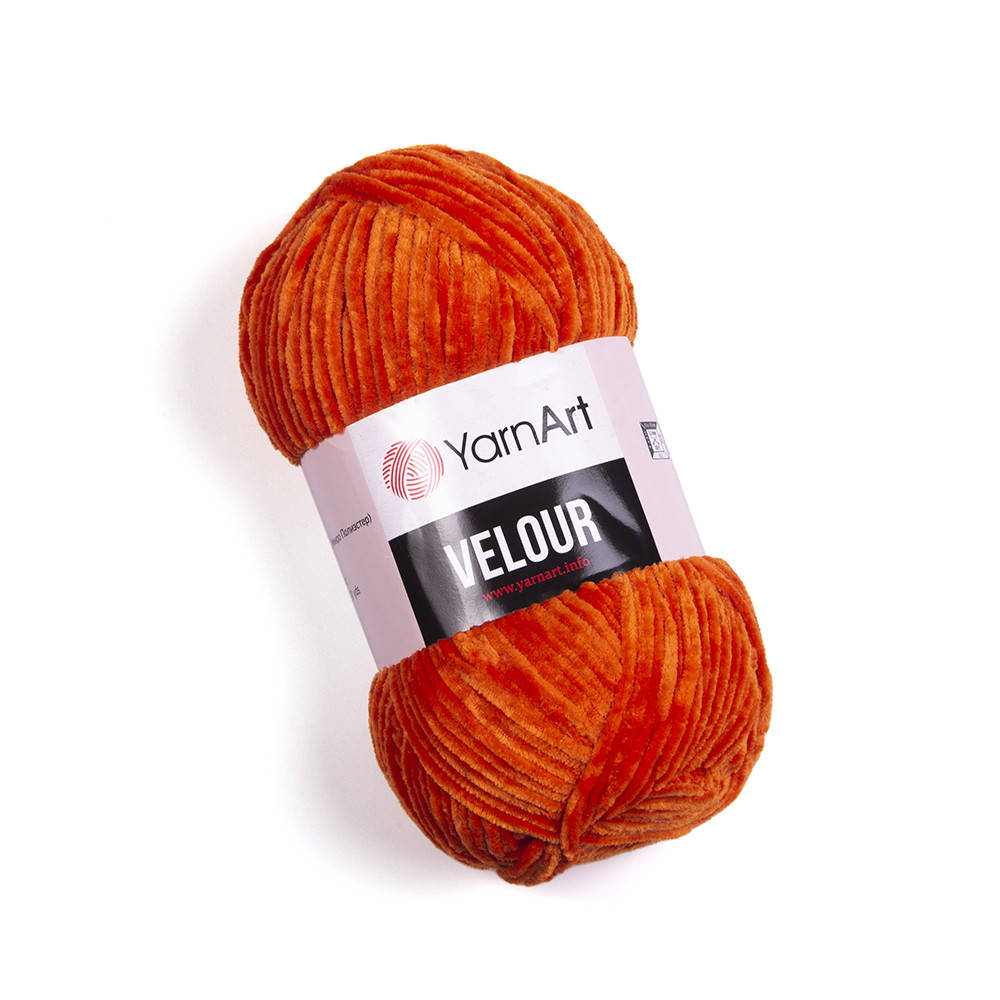 

Пряжа YarnArt Velour 865 оранжевый