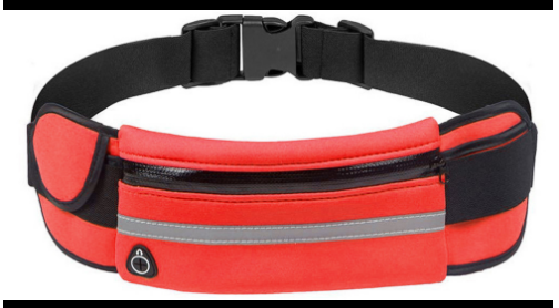 

Поясная сумка для бега Спортивная сумка ремень на пояс для зала Чехол для телефона, ключей, бутылки Красный