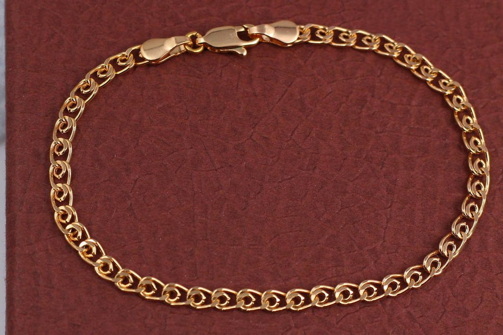 

Браслет Xuping Jewelry лав 18 см 3,5 мм золотистый