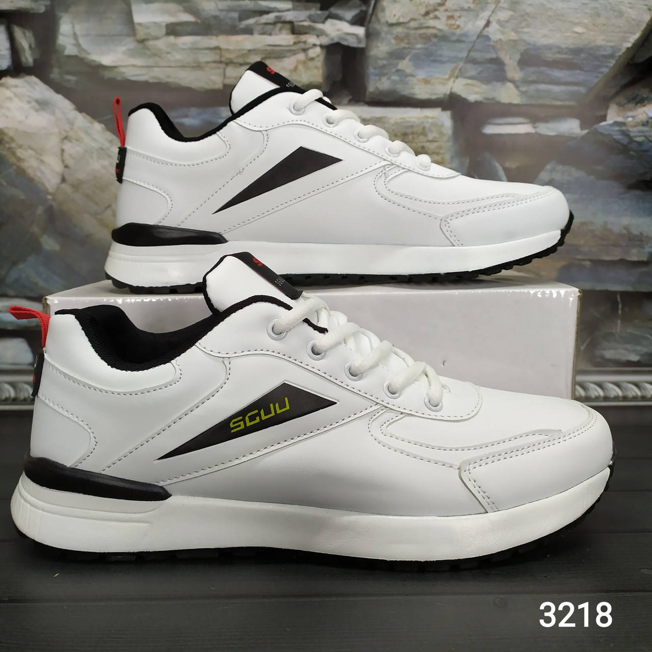 

Мужские белые кроссовки Sayota, демисезонные 44р, Белый