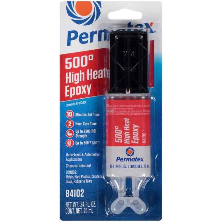 

Термостойкий эпоксидный клей PERMATEX 500⁰ HIGH HEAT EPOXY, 25 ML 84102 (260 С)