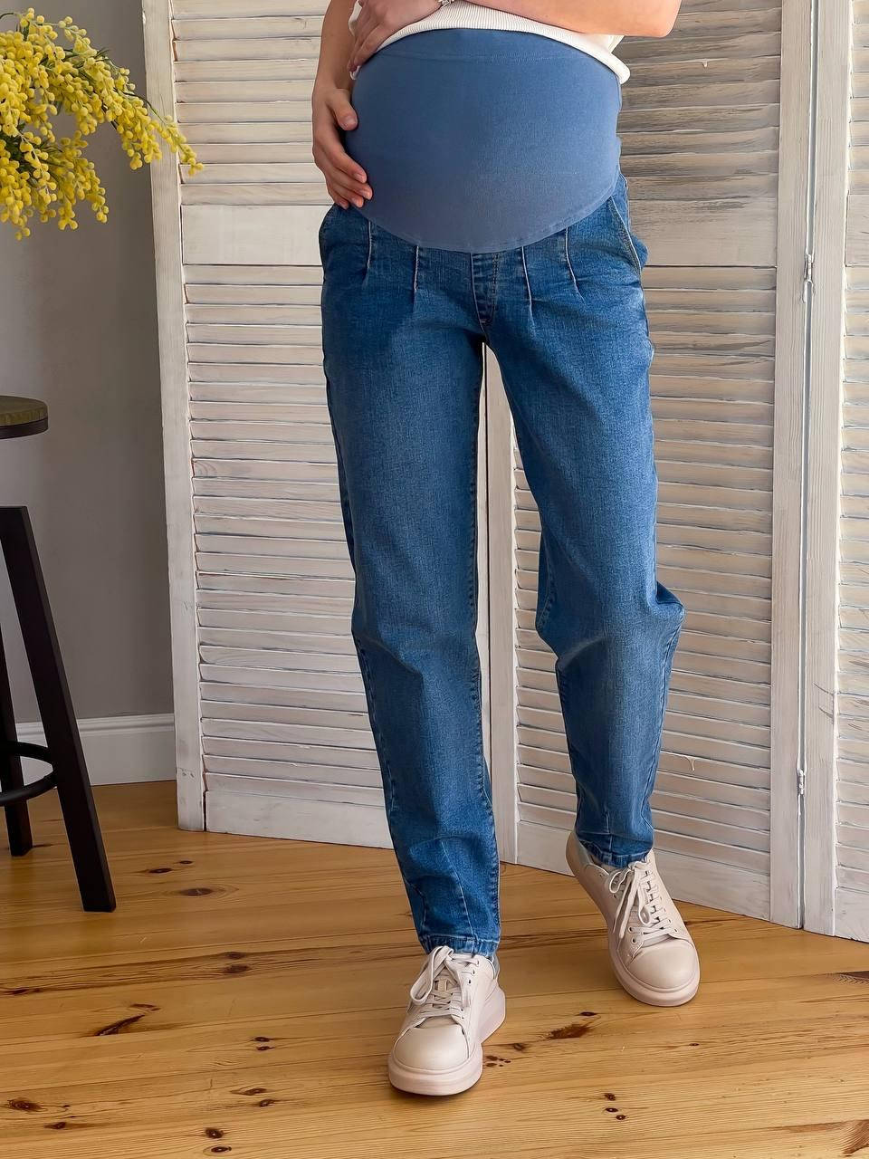 

Джинсы для беременных WOW MOM Slouchy Синие 42 (1_3848)